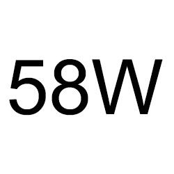 58W