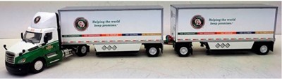 1/64 Scale Double-Trailer Diecast Replica