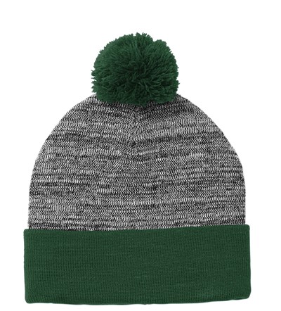 Sport-Tek ® Heather Pom Pom Beanie