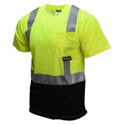 Radians Safety Yellow Black Bottom Safety Shirt 3XL w/Interlocking Logo