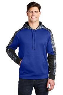 Sport-Tek&reg; Sport-Wick&reg; Mineral Freeze Fleece Colorblock Hooded Pullover