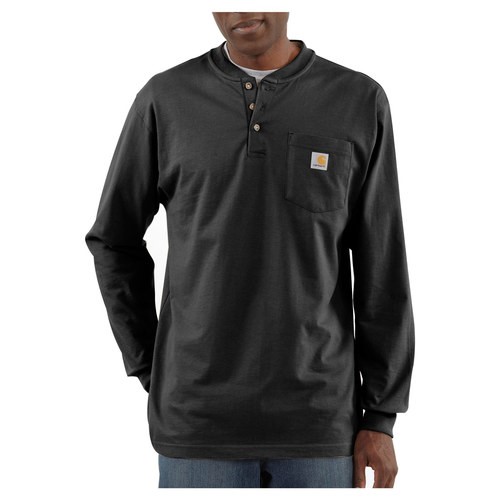 Men's Workwear Pocket Long Sleeve Henley